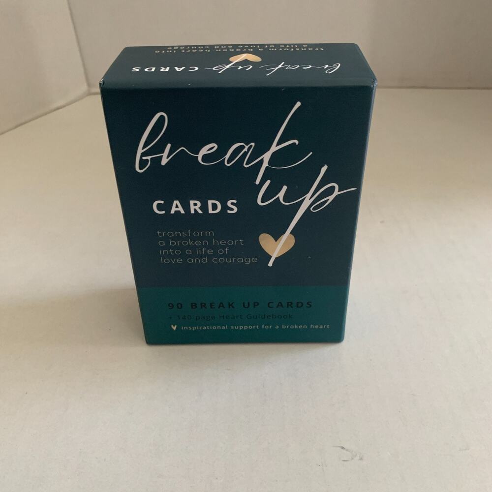 Break Up Cards 90 Break Up Cards + 140 Page Heart Guidebook Brand New In Box